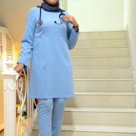 تونیک شلوار آبی