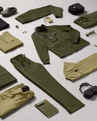 ست اسکراب شلوار پزشکی سبز