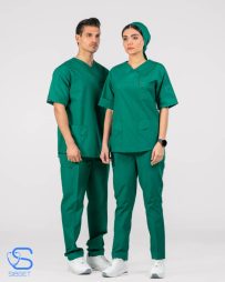 اسکراب شلوار پزشکی مدل اوپال رنگ سبز آواکادویی