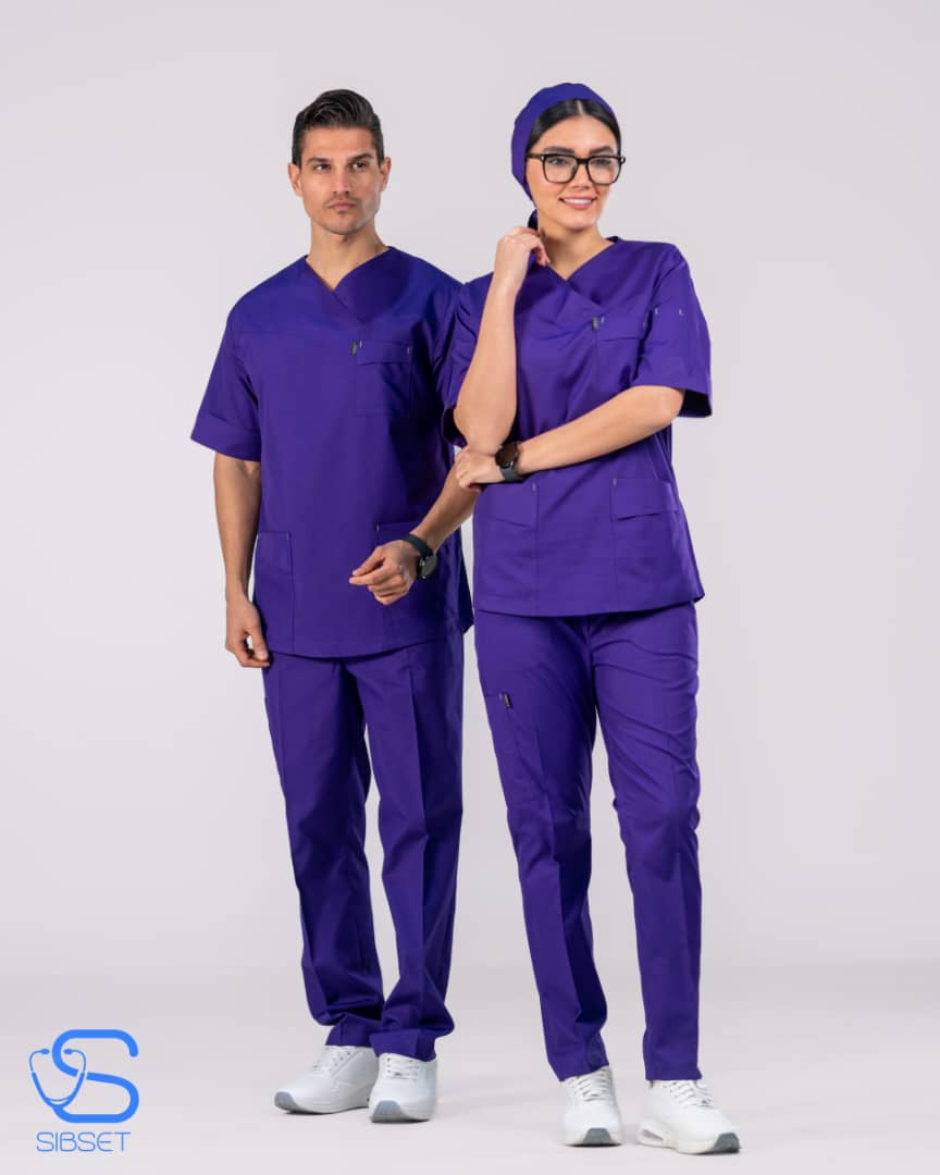 اسکراب شلوار پزشکی مدل اوپال رنگ بنفش
