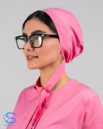 کلاه حجاب پزشکی رنگ صورتی