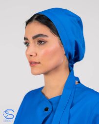 کلاه حجاب پزشکی رنگ آبی
