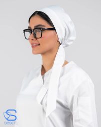 کلاه حجاب پزشکی رنگ سفید