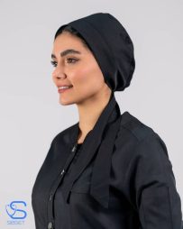 کلاه حجاب پزشکی رنگ مشکی