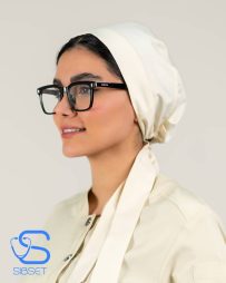 کلاه حجاب پزشکی رنگ کرمی
