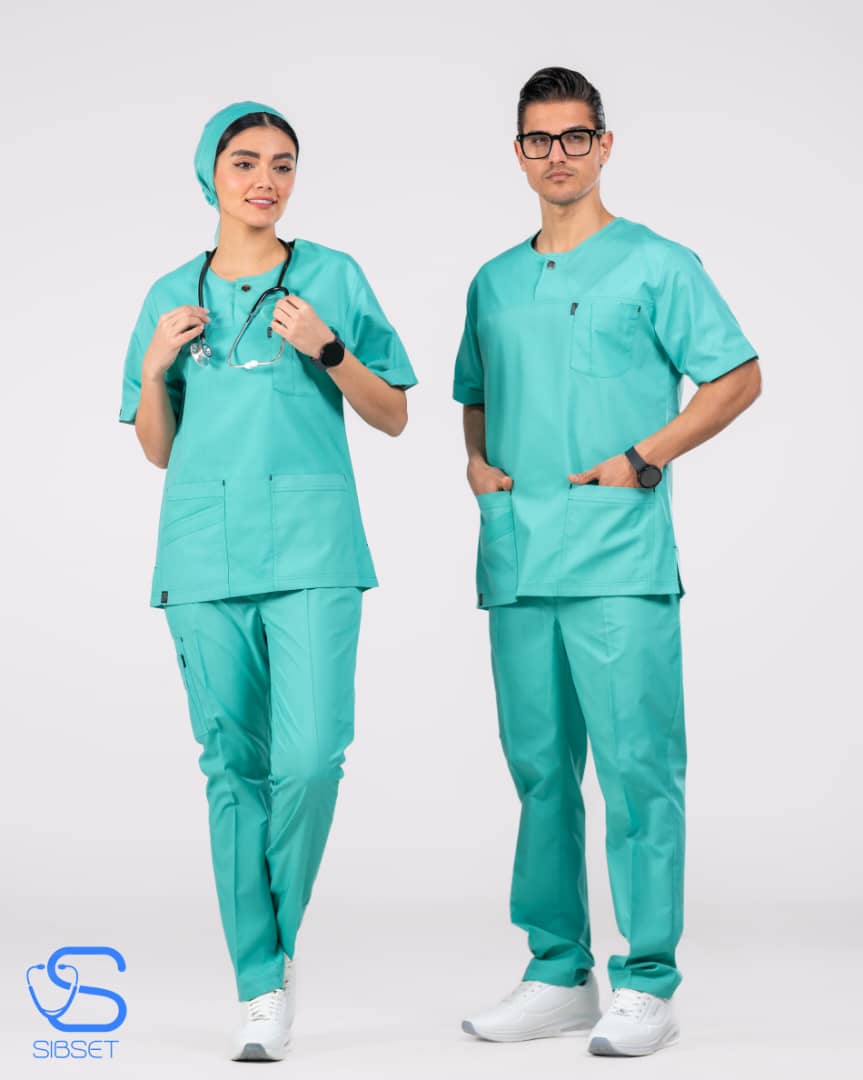 اسکراب شلوار پزشکی مدل زمرد رنگ بنتونی