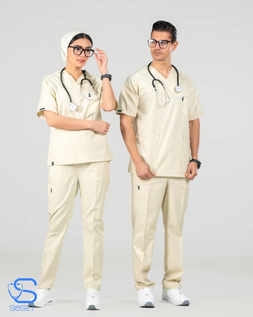 اسکراب شلوار پزشکی مدل یاقوت رنگ کرم